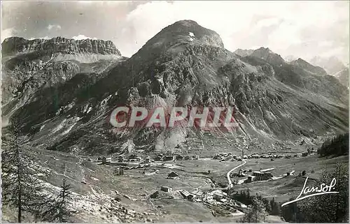 Cartes postales moderne Val d'Isere(Savoie) Alt 1850m E 1017 Vue Generale de la Station et Rochers de Franchet (2846m)