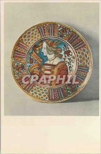 Cartes postales moderne Maiolica Plate Italian Deruta Lustred at Gubbio the Metropolitan Museum of Art