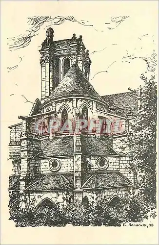 Cartes postales moderne Chevet de l'Eglise de Chars XII e siecle