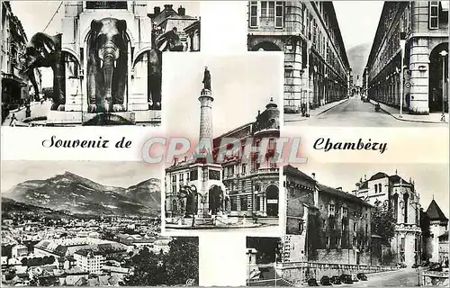 Cartes postales moderne Chambery Fontaine des Elephants les Arcades Place des Elephants