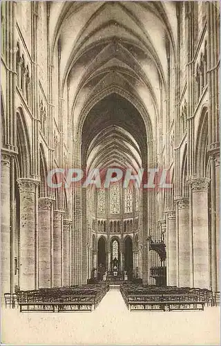 Ansichtskarte AK Soissons la Cathedrale Nef Principale