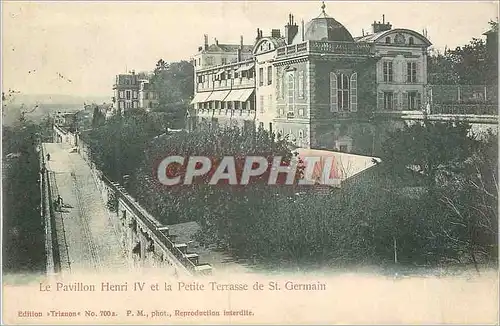 Moderne Karte le Pavillon Henri IV et la Petite Terrasse de St Germain