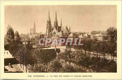 Cartes postales Strasbourg le Pont des Vosges et l'Eglise Saint Paul