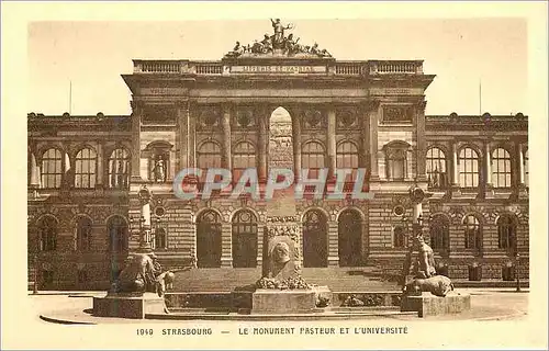 Ansichtskarte AK Strasbourg le Monument Pasteur et l'Universite