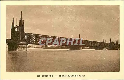 Ansichtskarte AK Strasbourg le Pont du Chemin de Fer