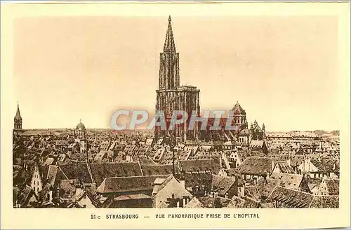 Ansichtskarte AK Strasbourg Vue Panoramique prise de l'Hopital