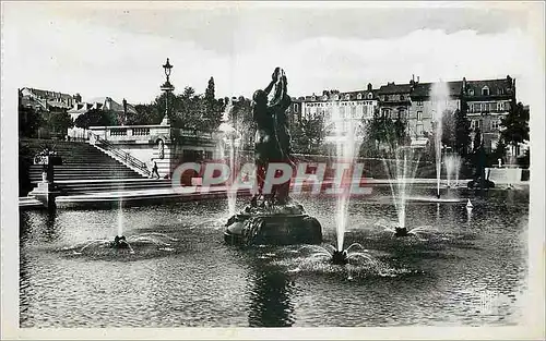 Moderne Karte Limoges Les Jardins de Juillets Les Jets d'Eau