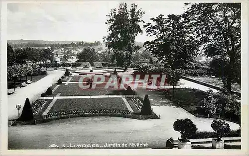 Moderne Karte Limoges Jardin de l'Eveche