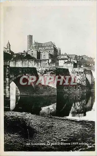 Cartes postales moderne Limoges Le Pont St Etienne (XIIIe siecle)