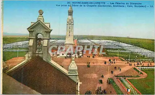 Cartes postales Notre Dame de Lorette Les Pelerins du Dimanche vue Prise du Dome de la Chapelle