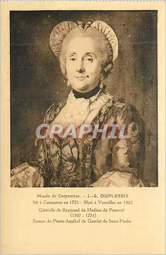 Cartes postales Musee de Carpentras J S Duplessis (1725 1802)