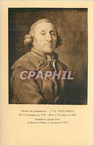 Ansichtskarte AK Musee de Carpentras J S Duplessis Ne a Carpentras en 1725 Mort a Versailles en 1802 Portrait de