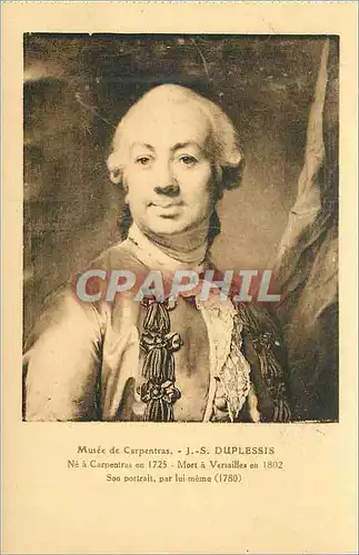 Cartes postales Musee de carpentras J S Duplessis( 1725 1802) Son Portrait par Lui Meme