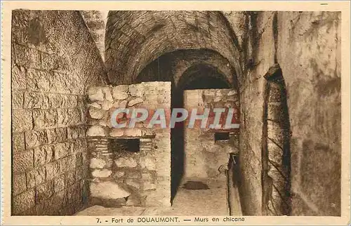 Ansichtskarte AK Fort de Douaumont Murs en Chicane Militaria