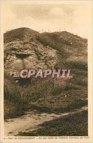 Cartes postales Fort de Douaumont Ce qui Reste de l'Entree Normale du Fort Militaria