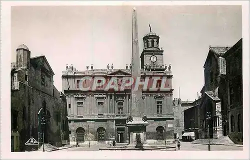 Moderne Karte Arles Place de L'Hotel de Ville et Obelisque Romain