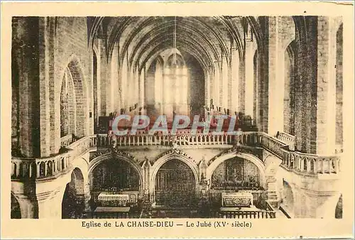 Ansichtskarte AK Eglise de La Chaise Dieu Le Jube (XVe Siecle)