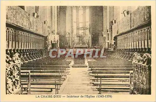 Cartes postales La Chaise Dieu Interieur de L'Eglise (1343 1378)