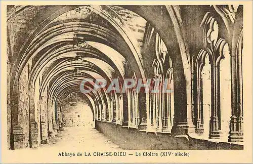 Ansichtskarte AK Abbaye de La Chaise Dieu Le Cloitre (XIVe Siecle)