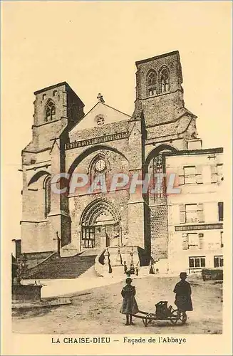 Ansichtskarte AK La Chaise Dieu Facade de l'Abbaye