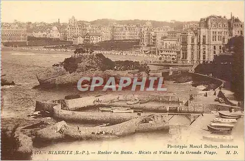 Cartes postales Biarritz Rocher du Basta Hotels et Villas de la Grande Plage