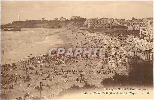 Cartes postales Biarritz La Plage