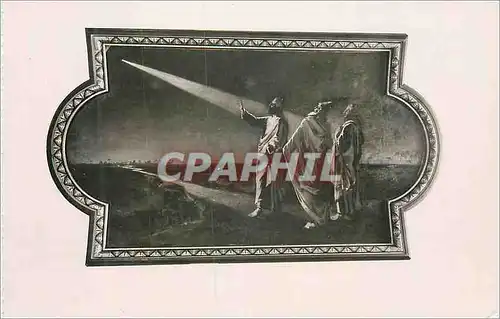 Cartes postales moderne Eglise de Montfarville (Manche) Les Mages a l'Etoile (Peinture de G Fouace)