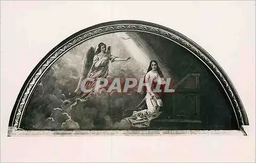 Cartes postales moderne Eglise de Montfarville (Manche) L'Annonciation (Peinture de G Fouace)