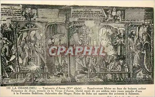 Cartes postales La Chaise Dieu Tapisserie d'Arras (XVe Siecle)