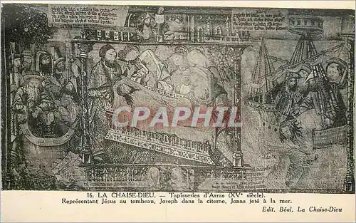 Cartes postales La Chaise Dieu Tapisserie d'Arras (XVe Siecle)