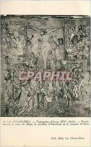 Ansichtskarte AK La Chaise Dieu Tapisserie d'Arras (XVe Siecle) Representant La Mort de Jesus