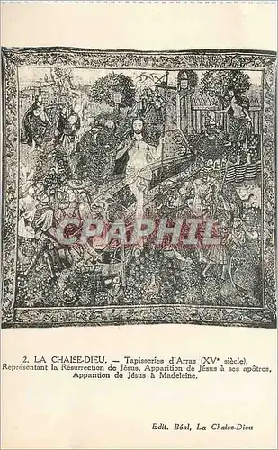 Ansichtskarte AK La Chaise Dieu Tapisserie d'Arras (XVe Siecle) Representant La Resurrection de Jesus