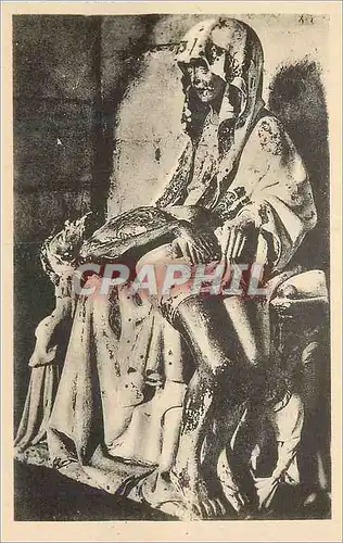 Cartes postales Eglise de Cunault (M et L) Pieta XVe Siecle