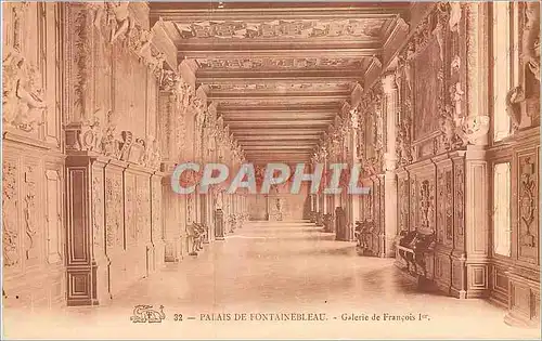 Cartes postales Palais de Fontainebleau Galerie de Francois Ier