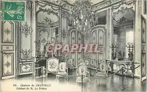 Ansichtskarte AK Chateau de Chantilly Cabinet de M Le Prince