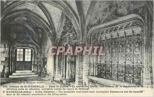 Cartes postales Abbaye de St Wandrille Dans le Cloitre