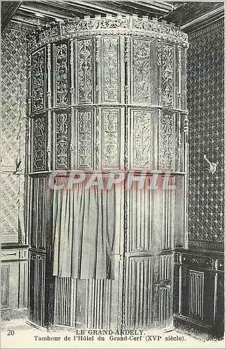 Cartes postales Le Grand Andely Tambour de l'Hotel du Grand Cerf (XVIe S)