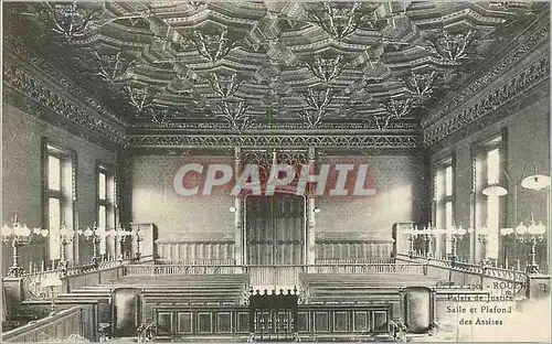 Cartes postales Palais de Justice Salle et Plafond des assises