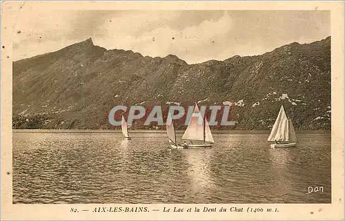 Cartes postales Aix les Bains Le Lac et la Dent du Chat (1400 m)