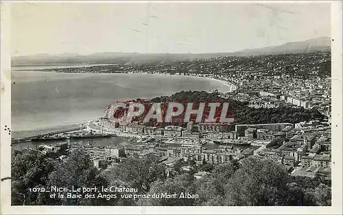 Cartes postales moderne Nice Le Port Le Chateau et la Baie des Anges Vue Prise du Mont Alban