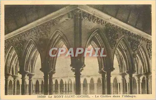 Cartes postales Le Mont Saint Michel Le Cloitre dans l'Abbaye