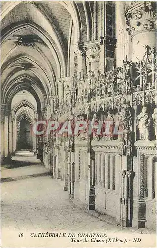 Cartes postales Cathedrale de Chartres Tour du choeur (XvIe S)