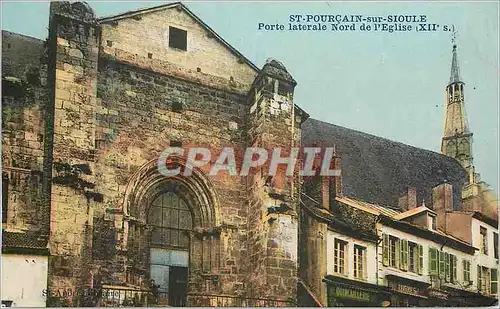 Cartes postales St Pourcain sur Sioule Porte Laterale Nord de l'Eglise (XIIe S)