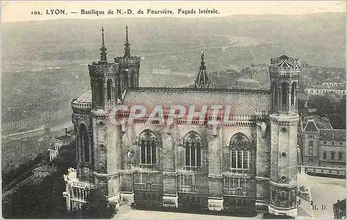 Ansichtskarte AK Lyon Basilique de N D de Fourviere Facade Laterale