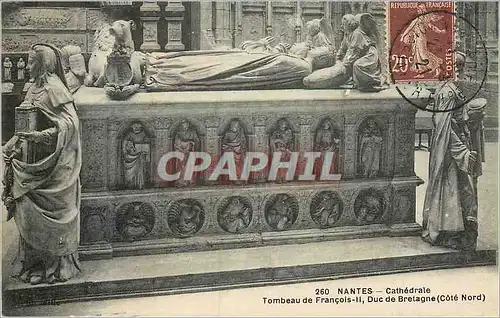 Ansichtskarte AK Nantes Cathedrale Tombeau de Francois II Duc de Bretagnes (Cote Nord)