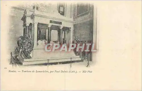 Cartes postales Nantes Tombeau de Lamoriciere par Paul Dubois