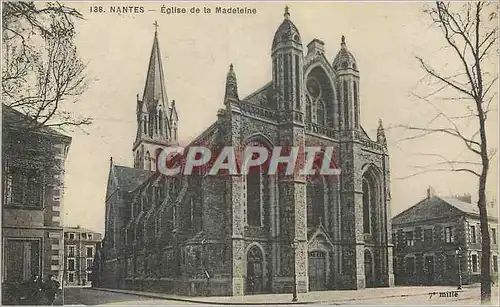 Cartes postales Nantes Eglise de la Madeleine