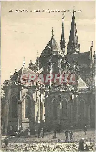 Cartes postales Nantes Abside de l'Eglise Saint Nicolas LL