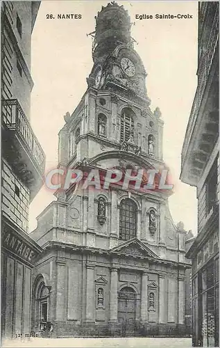 Cartes postales Nantes Eglise Sainte Croix