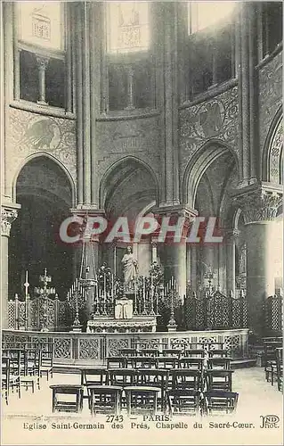 Ansichtskarte AK Paris Eglise Saint Germain des Pres Chapelle du Sacre Coeur